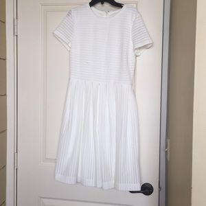 White Eyelet Calvin Klein Dress